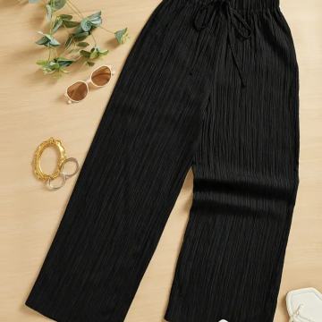 CRNE ŠIROKE HLAČE VEL. UNI - NOVO S ETIKETOM