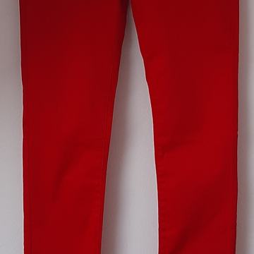 Crvene uske skinny hlače novo 36 i 38