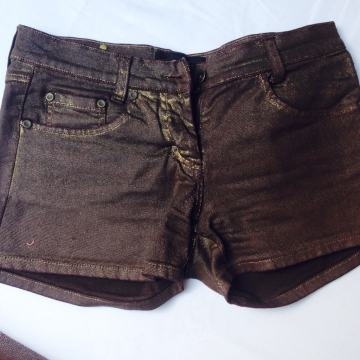 GURU zlatne jeans hlačice/Made in Italy