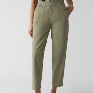 MASLINASTO ZELENE HLAČE NA GUMU VEL.40/42 - NOVO