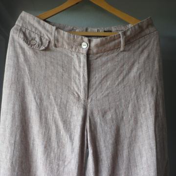 H&M - ŽENSKE LANENE HLAČE 36 / 38 S - M