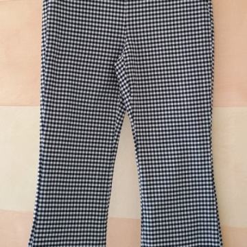 Karirane crno bijele hlače u vichy stilu