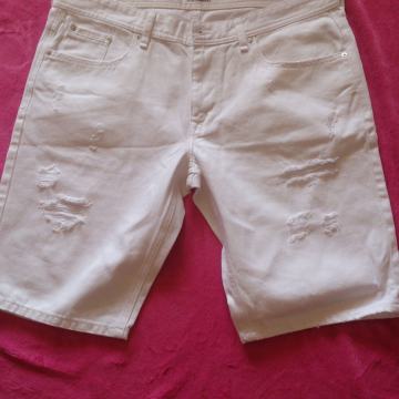 KRATKE TRAPER HLAČE 4XL 60 PODEROTINE BIJELE BERMUDE 38  VELIK BROJ