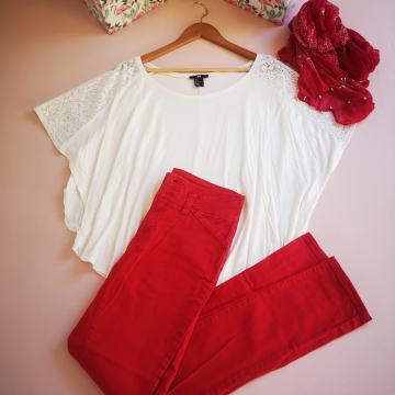 Lijepi set - traperice Vero Moda i Top H&M