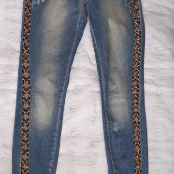 MET jeans glamur traperice s kristalima