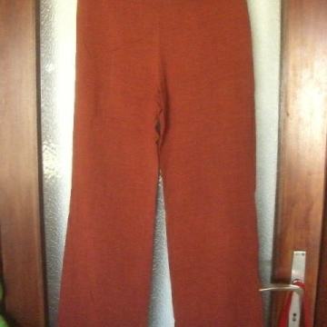 MODEA - ŽENSKE ŠIROKE LANENE HLAČE 40 M / L