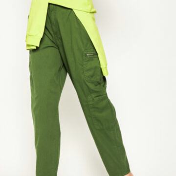 Pepe Jeans Hlace by DUA LIPA khaki green/olive xx