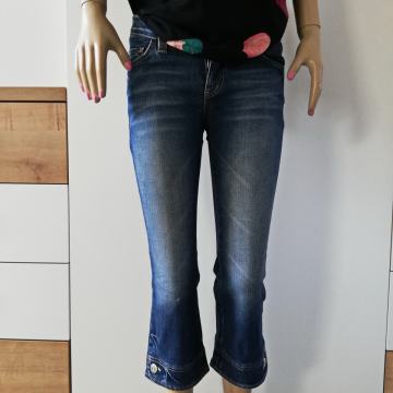 Plave traperice AMADEUS broj 36 ili S - M - struk 40 cm