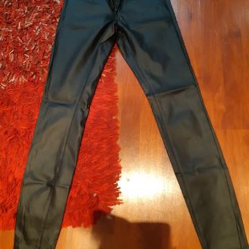 VINTAGE DENIM SKINNY HLAČE KAO EKO KOZA 36