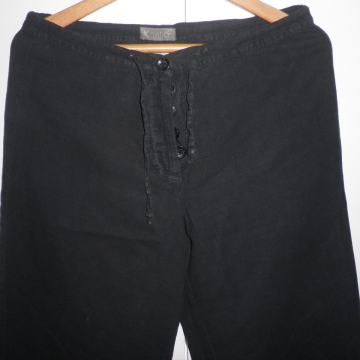 XNATION - ŽENSKE ŠIROKE LANENE HLAČE 34 XS