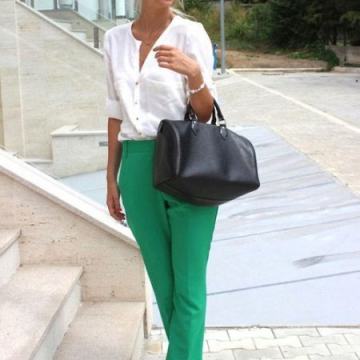 ZELENE HLAČE vel.38 - NOVO S ETIKETOM