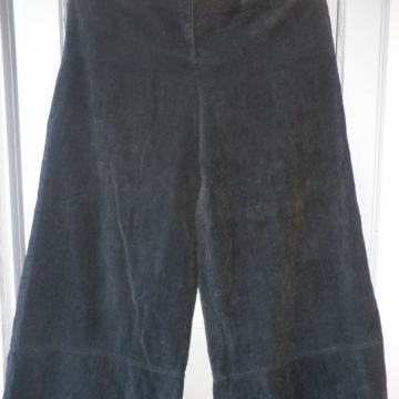 ŽENSKE ŠIROKE SAMTANE HLAČE 46 - 48 XL