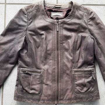 SNIŽENO: "Armand Thiery" siva jakna od prave kože, vel.42