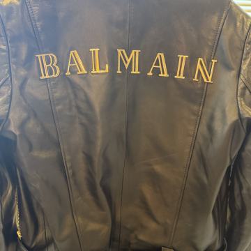 BALMAIN kozna jakna