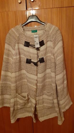 Novi kaput Benetton jakna kaput vuna kopčanje NOVO