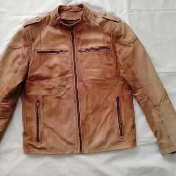 Biker jakna od prave kože, unisex model, kupljena u Chicagu, vel.L(40)