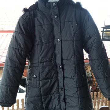 Jakna-bunda crna sa kapuljačom, ženska br. XL, HARFIA