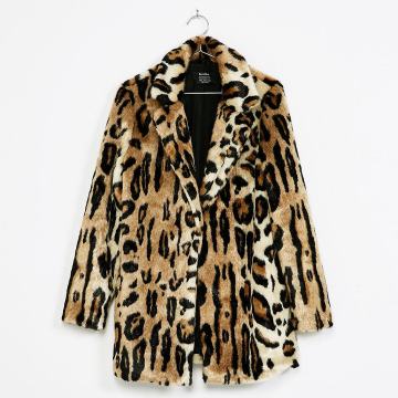 Kaput krzno sa leopard printom