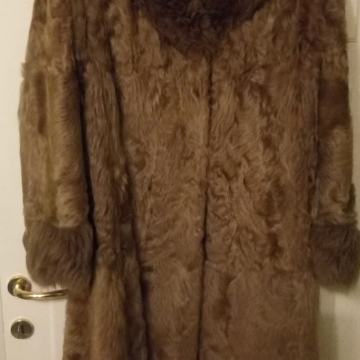 Bunda od pravog krzna smeđa