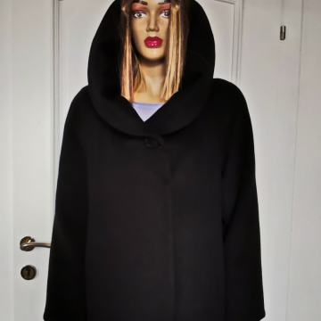 Crni kvalitetan ženski kaput original CINZIA ROCCA broj L-XL