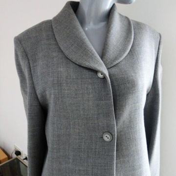 Dugi ženski kaput sive boje CORINA DEL CONTE, novo, za proljeće-jesen