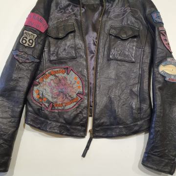 ed hardy kožna jakna