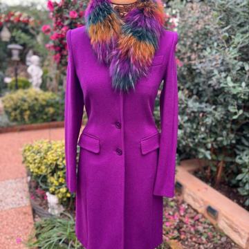 Escada Elegantni vuneni dizajnerski ženski kaput