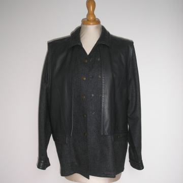 Escada jakna vuna koža