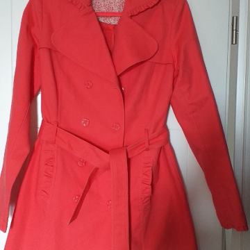 MANTILIĆ ORSAY! TOP DETALJI! U KORALJNOCRVENOJ BOJI!  PAMUČNI! NOVI!!