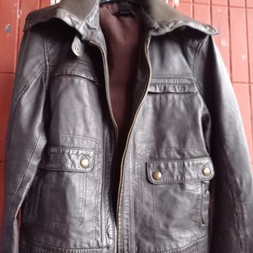 JAKNA br.40-vel.M-kožna Mango