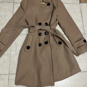 khaki/sivi zenski kaput