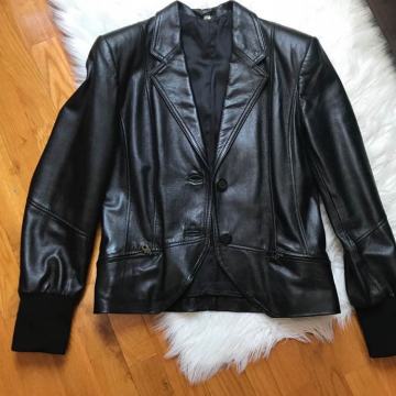 Kožna jakna s naramenicama/UNIKAT/real leather