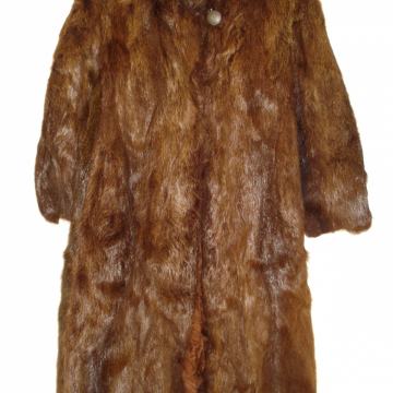 Krznena bunda od pravog krzna - nutrije, (Osijek)