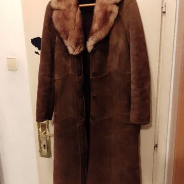 Željezničar vel.L/40 kožna bunda s krznom kvatetna ugodna i topla