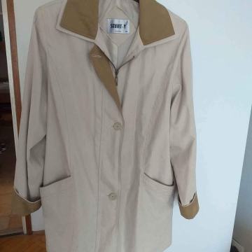 Mantil br.46 ( baloner, jakna ) sivo-smeđe boje s tamnijim detaljima