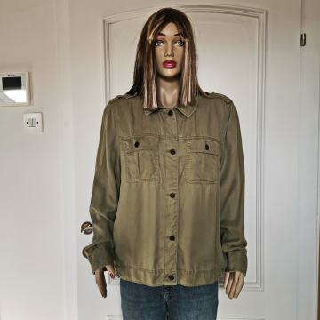 Nova maslinastozelena SMB ženska košulja - jakna H&M br L - XL univerz