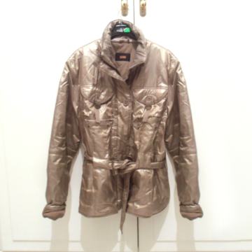 Smeđa zimska jakna, metalic - NOVO