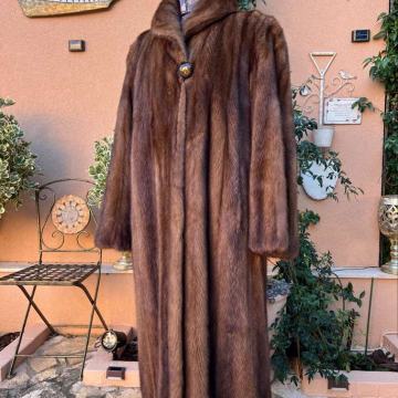 NERC BUNDA Krzneni kaput u swingerskom stilu dugačka