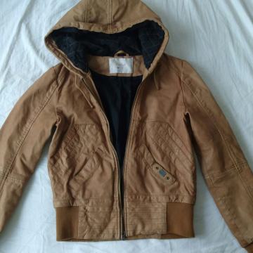 AMERIČKA "ONLY" JAKNA OD PRAVE KOŽE, BOJE KONJAKA, NOVA, VEL.S, (BR38)