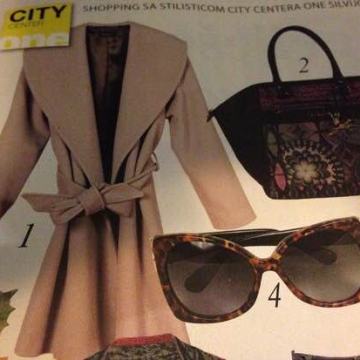 Karirani oversize predimenzionalni vuneni  kaput novo!