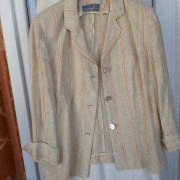 Prugasti laneni sako-jaknica L/42
