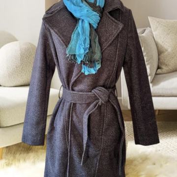 Sinsay sivi zimski kaput do koljena, vel XS, novo s etiketom