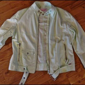 Svijetlo-zelena ženska jakna, NOVO, 100% PAMUK