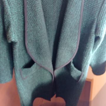 Tamno zeleni tanji dugi kaput, SADA 60 EURA %