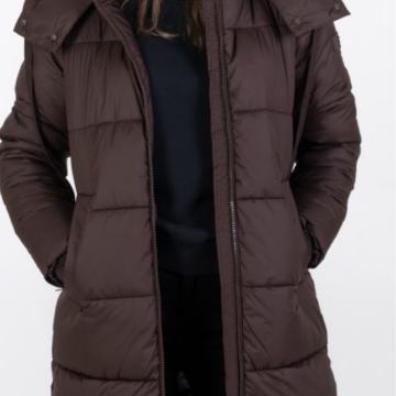TOM TAILOR Women's Quilted Parka Made from Recycled Polyester