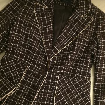 VERO MODA karirani sako, karirana jakna od tvida