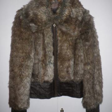 VERO MODA - ŽENSKA TOPLA KOŽNA JAKNA BUNDICA 36 / 38 S