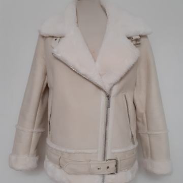 VICOLO bunda bundica krznena biker aviator jakna