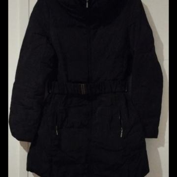 Zara Basic Down Jacket crna jakna