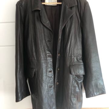 Ženska kožna jakna duža Vintage